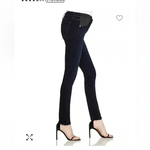 PAIGE Skyline Midrise Skinny Maternity Jeans - Picture 3 of 12